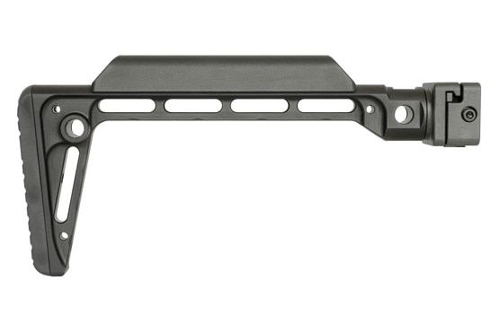 Midwest Industries Minimalistic Side Folding Stock with black anodized finish